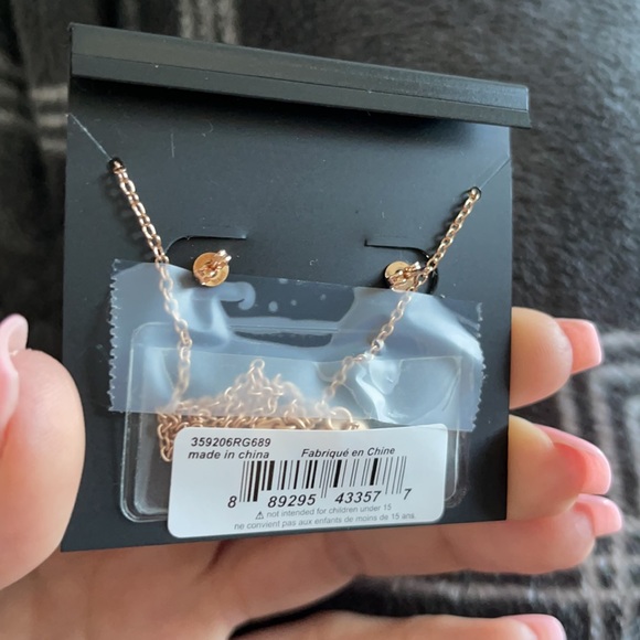 COACH-Open Circle Necklace, Tea Rose Stud Earrings - Picture 6 of 6